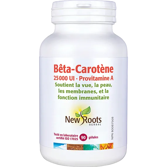 Bêta-Carotène 25 000 UI - 90 gélules