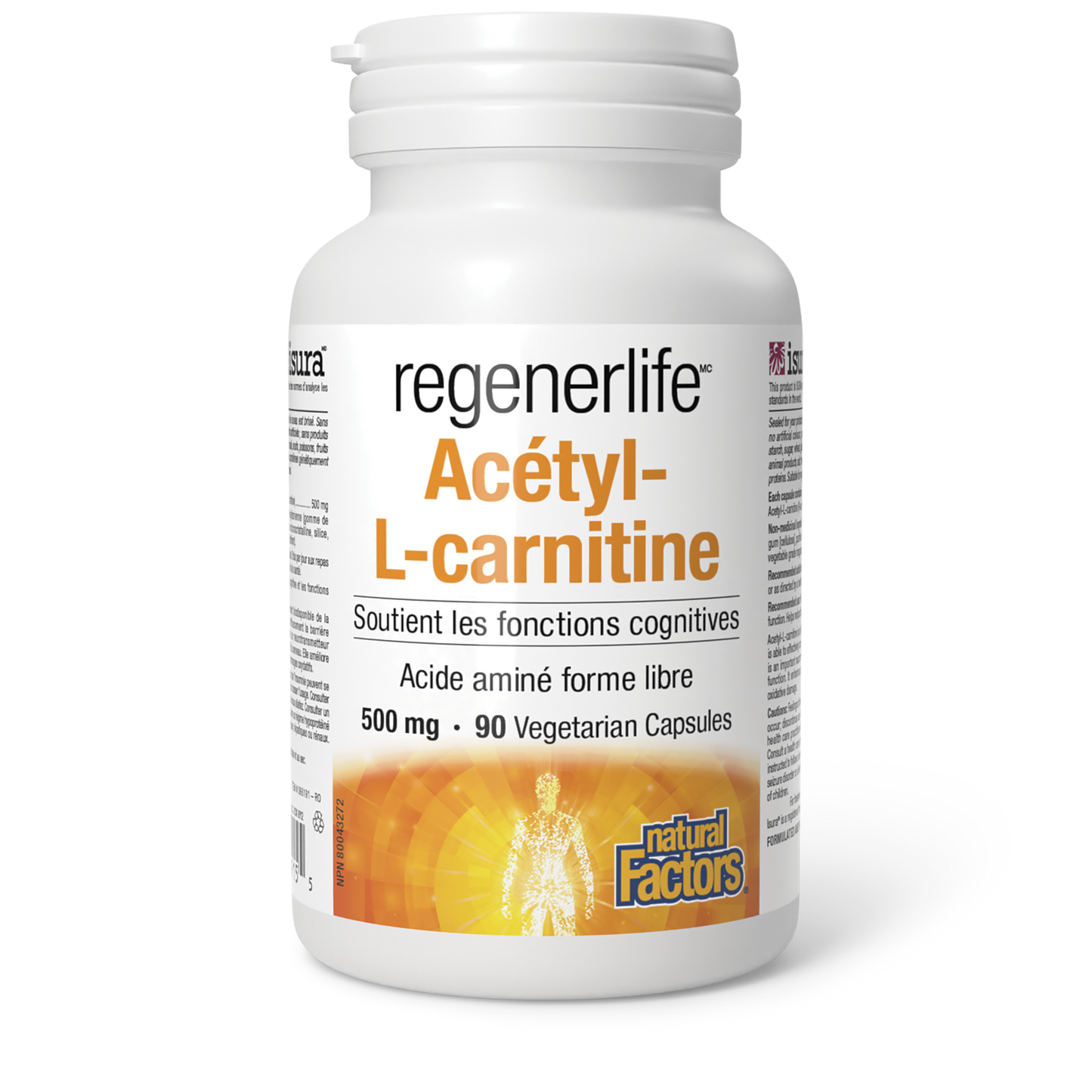 Acétyl-L-Carnitine 500mg - 90 capsules