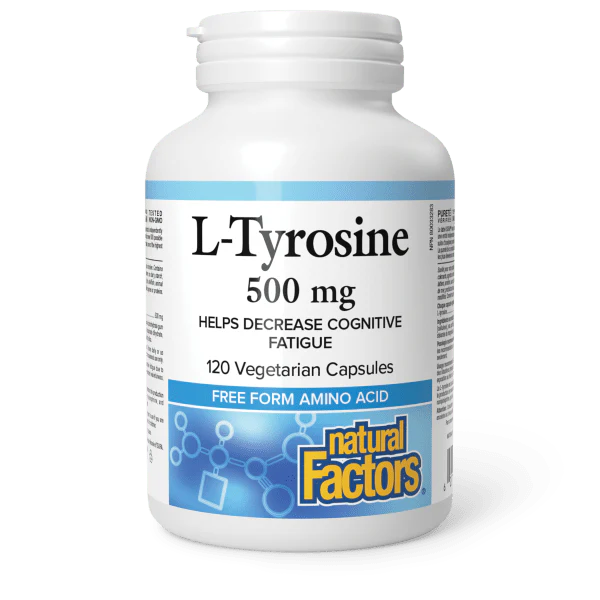 L-Tyrosine 500mg - 120 Capsules Veg.