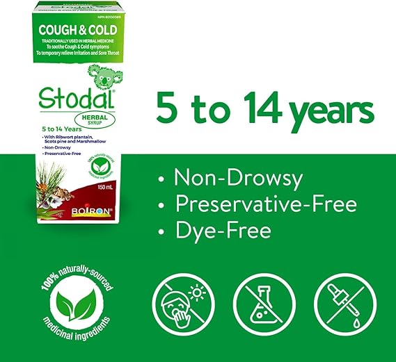 Stodal Sirop à base de plantes – Formule végétale