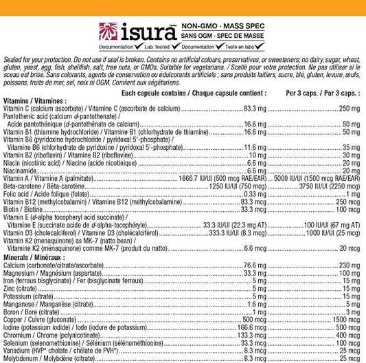 Femmes – Multivitamines et minéraux, 90 capsules végétariennes