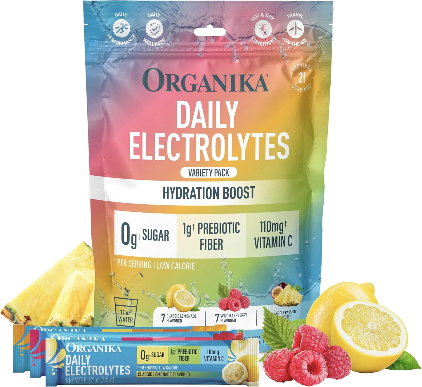Electrolyte Powder – Assorted sachets (raspberry/lemonade/pineapple)
