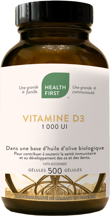 Vitamine D3 - 500 gélules 1000iu