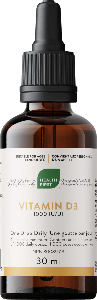 Vitamine D3 - Une goutte par jour 1000iu 30ml