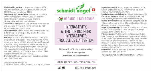 Hyperactivité, trouble de l'attention - 30mL