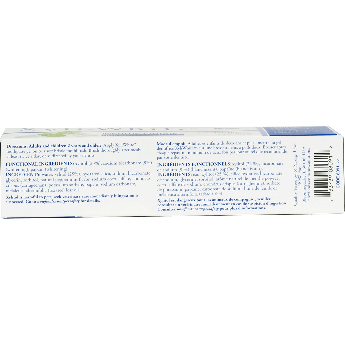 Gel dentifrice à la menthe avec bicarbonate de soude - 181g