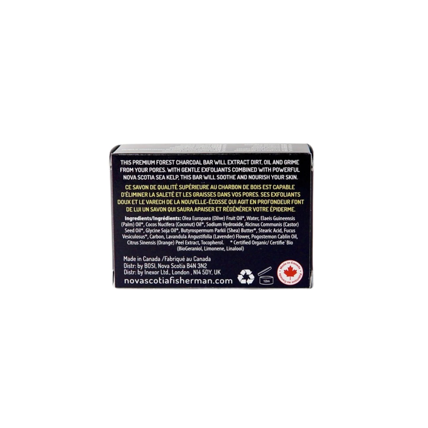 Savon au Charbon de Bois 95g - Lavende