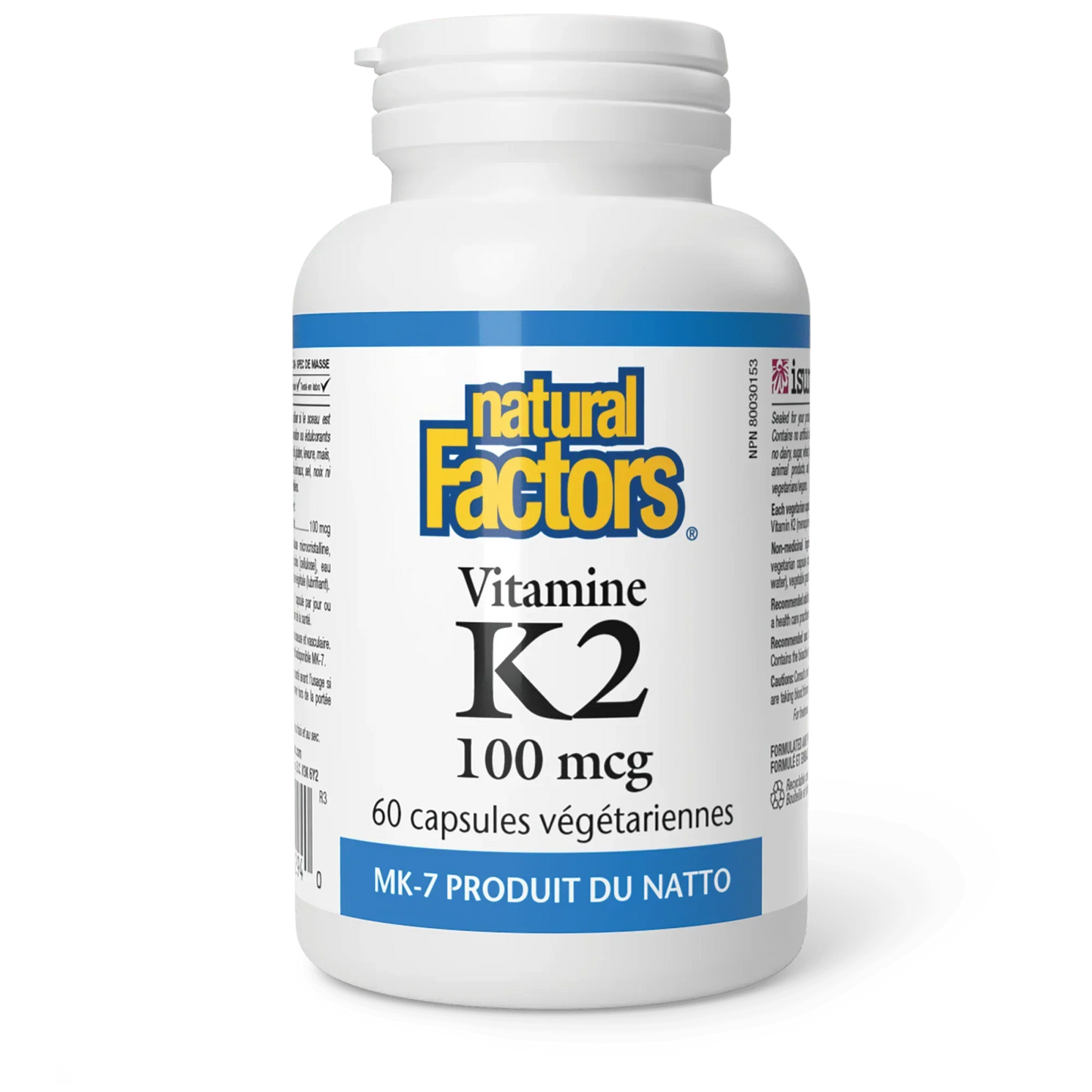 Vitamine K2 - 60 capsules végétariennes