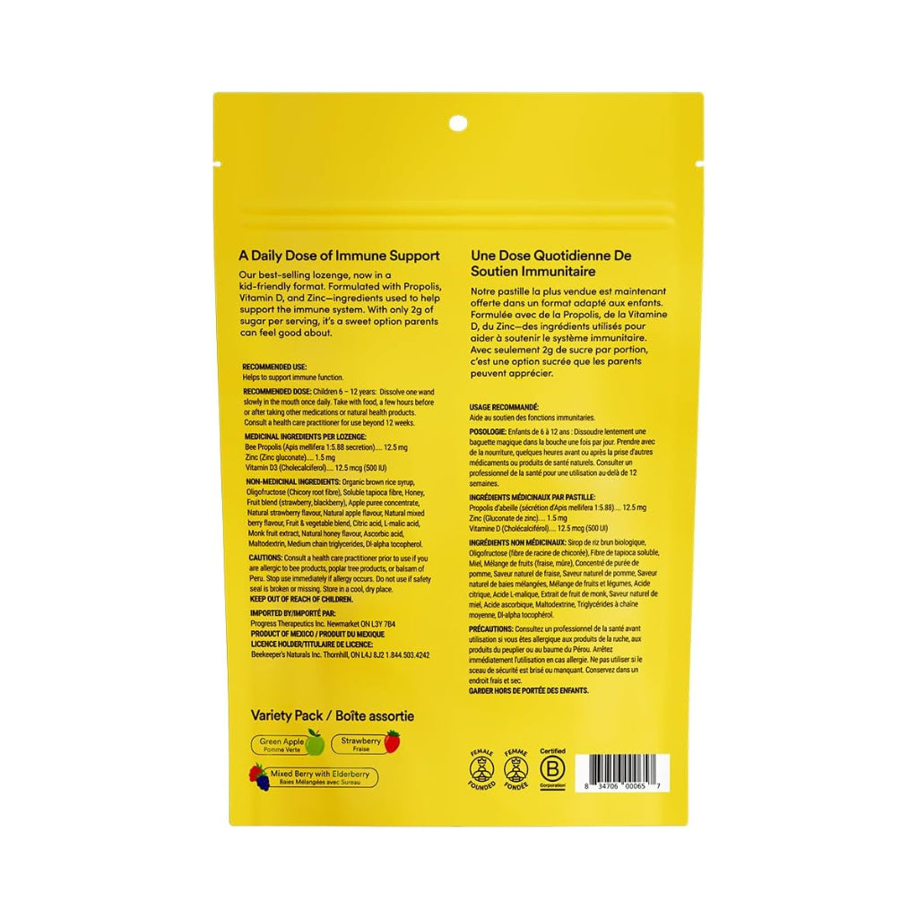 Bâtonnets/ Suçons Bien‑Être pour le Soutien Immunitaire