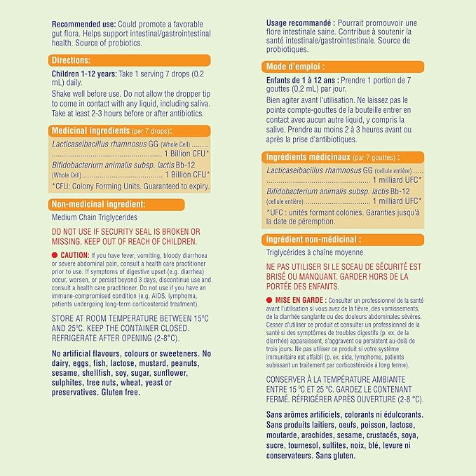 Probiotiques pour enfants - Gouttes
