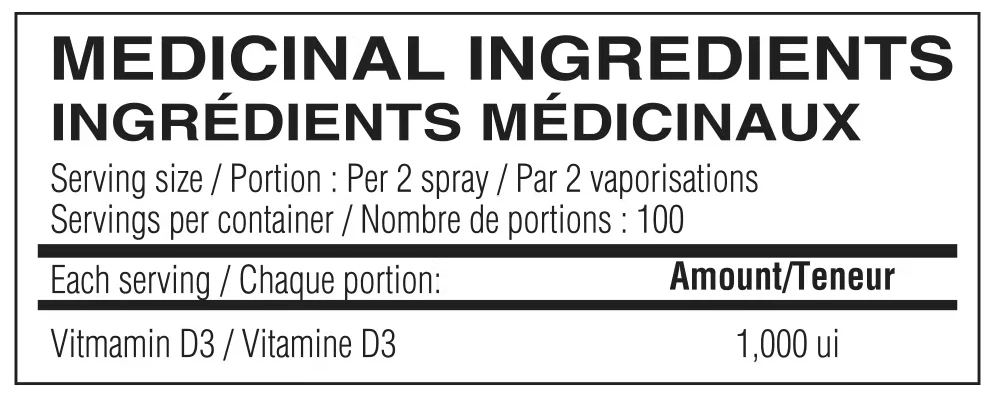 Vitamine D3 - Spray aux Bleuets