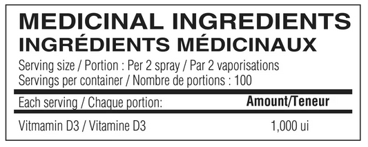 Vitamine D3 - Spray aux Bleuets