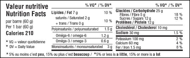 Barre Énergisante à l'avoine - 100g