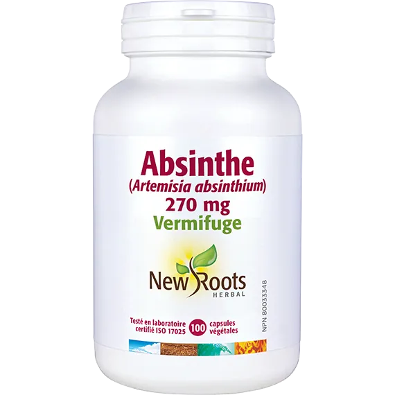 Absinthe (Artemisia absinthium) Vermifuge - 100 capsules végétales