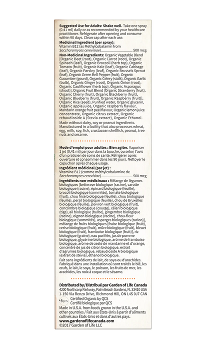Vitamine B12 Biologique En Vaporisateur