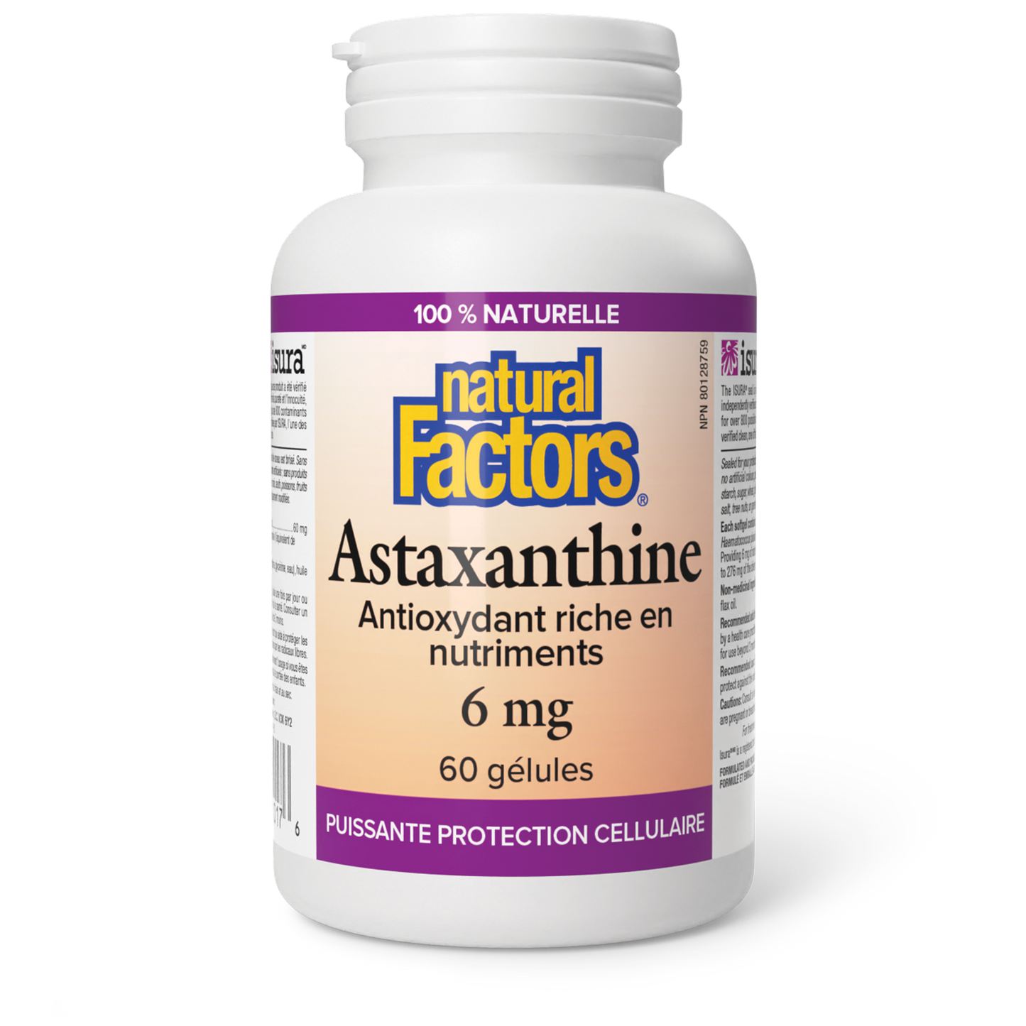 Astaxanthine 6mg - 60 gélules