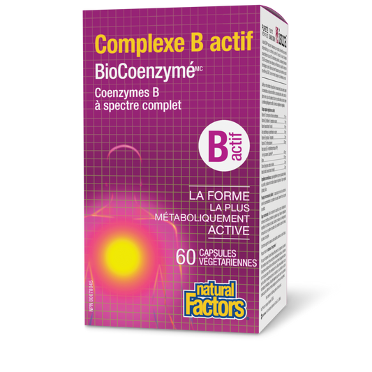Complexe B actif BioCoenzymé - 60 capsules végétariennes