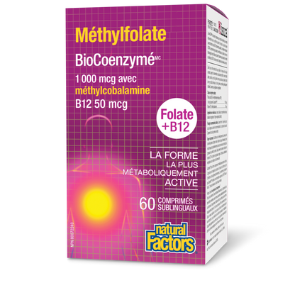 Methylfolate + B12 - 60 comprimés