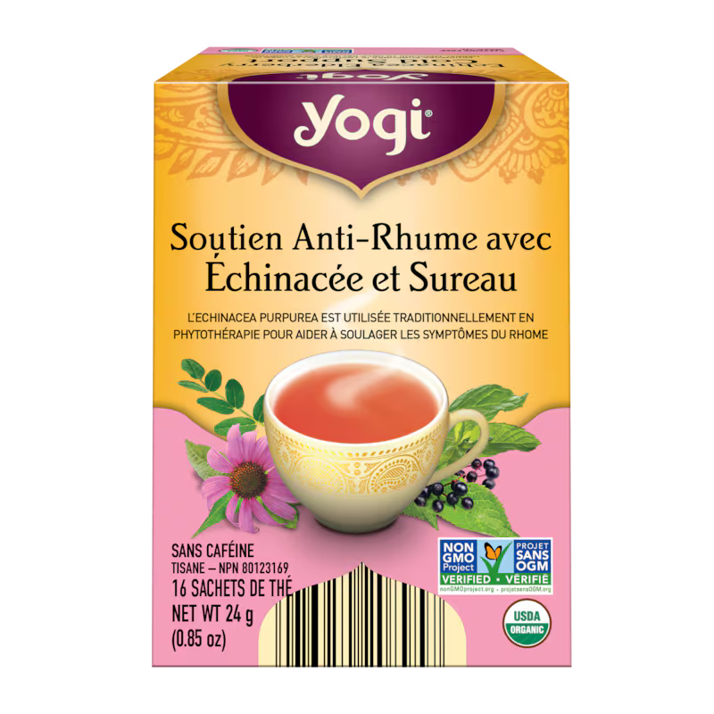 Cold and Cold Support Tea with Echinacea and Elderberry - 16 tea bags