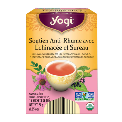 Cold and Cold Support Tea with Echinacea and Elderberry - 16 tea bags