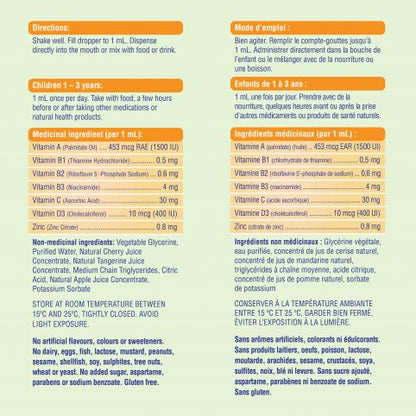 Multivitamine + Zinc liquide - 50 jours