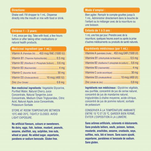 Multivitamine + Zinc liquide - 50 jours