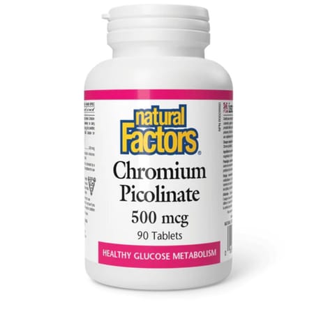 Flacon de capsules de Picolinate de Chrome de Natural Factors