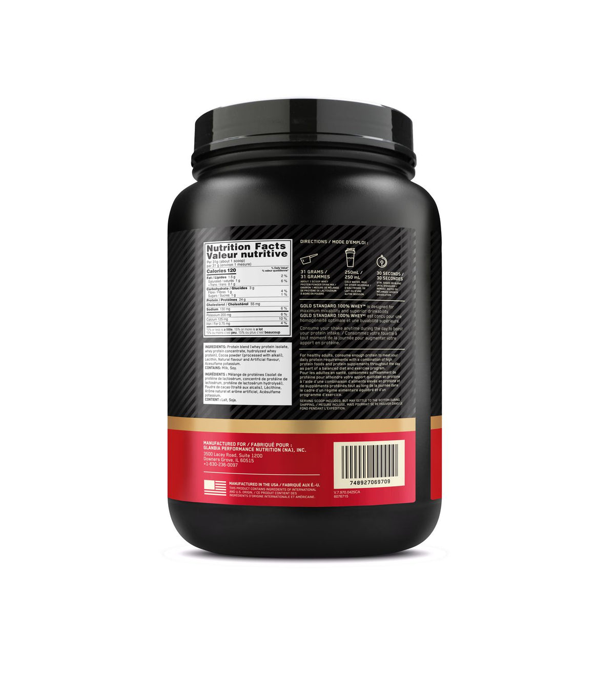 Protéine Optimum Nutrition 1,5 lb  ( Gold Standard )