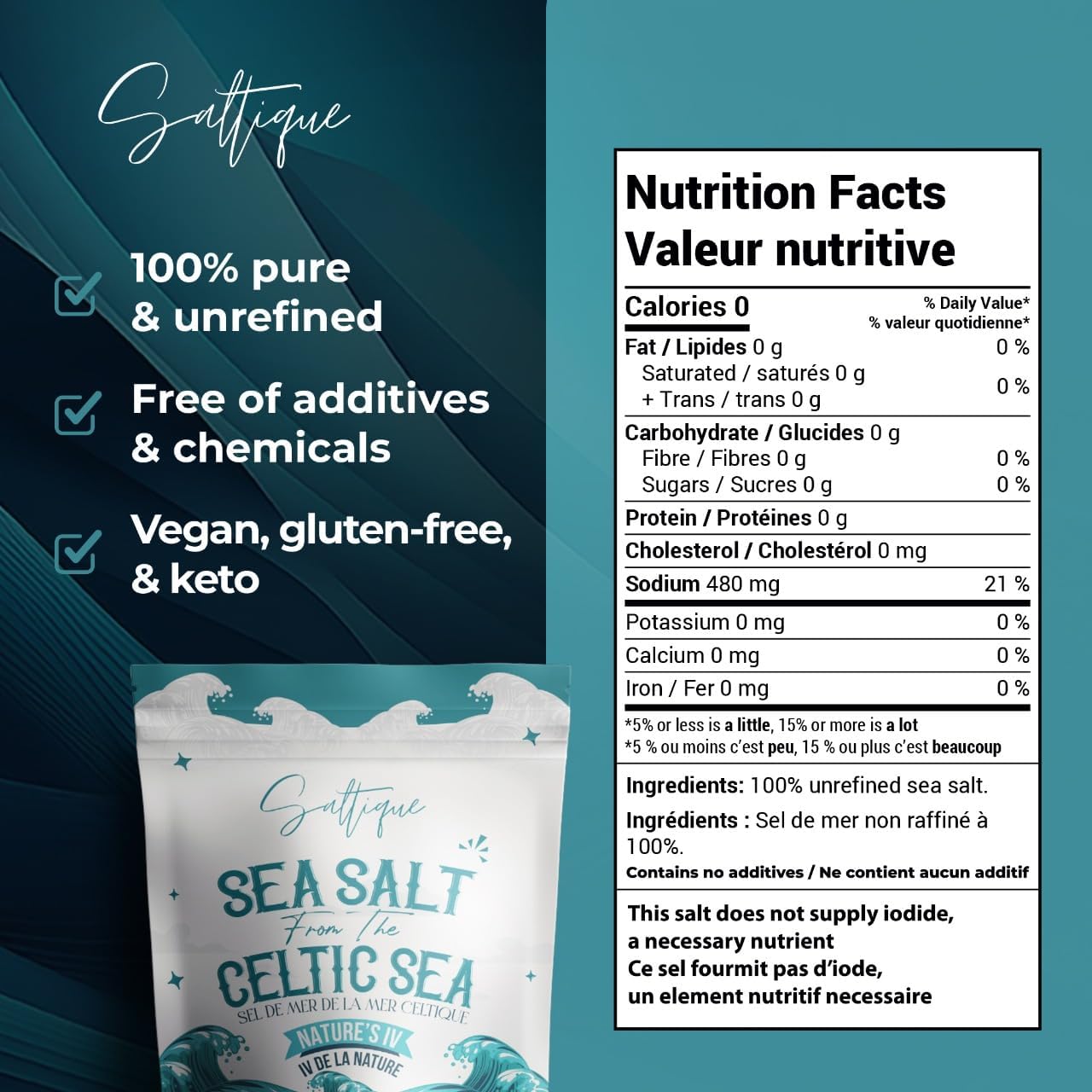 Gros Sel de la Mer Celtique - 1/2 lb