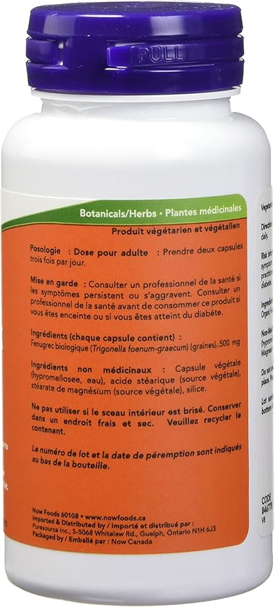 Fenugreek 500 mg - 100 capsules