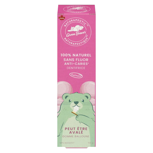 Dentifrice Enfant 100% naturel, Sans Fluor - Gomme balloune
