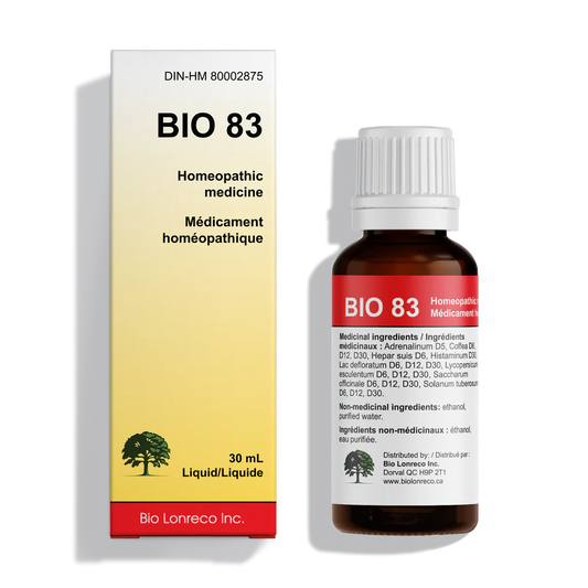 Bouteille de BIO 83 Tegor gouttes homéopathiques 30 ml pour soutien thérapeutique