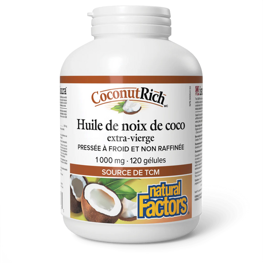 Huile de noix de coco 1000mg - 120 gélules