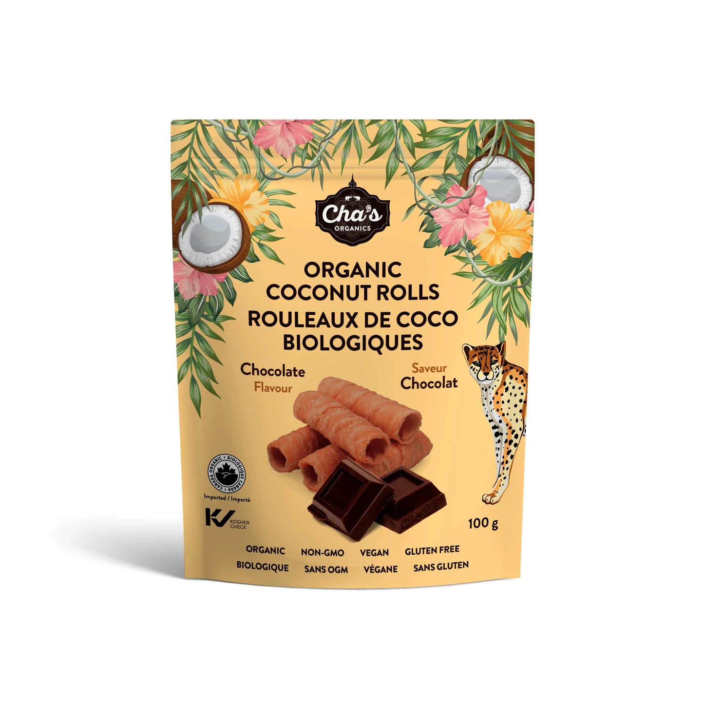 Rouleaux de coco Biologique - Saveur Chocolat
