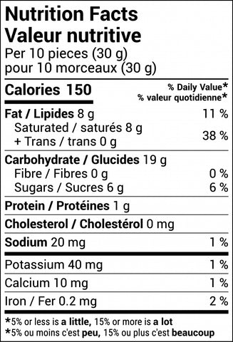 Rouleaux de coco Biologique - Saveur Gingembre
