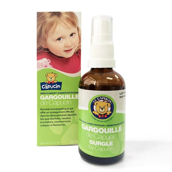 Vaporisateur homéopathique Gargouille du Capucin 50 ml pour soulager les dérangements digestifs et la gastro