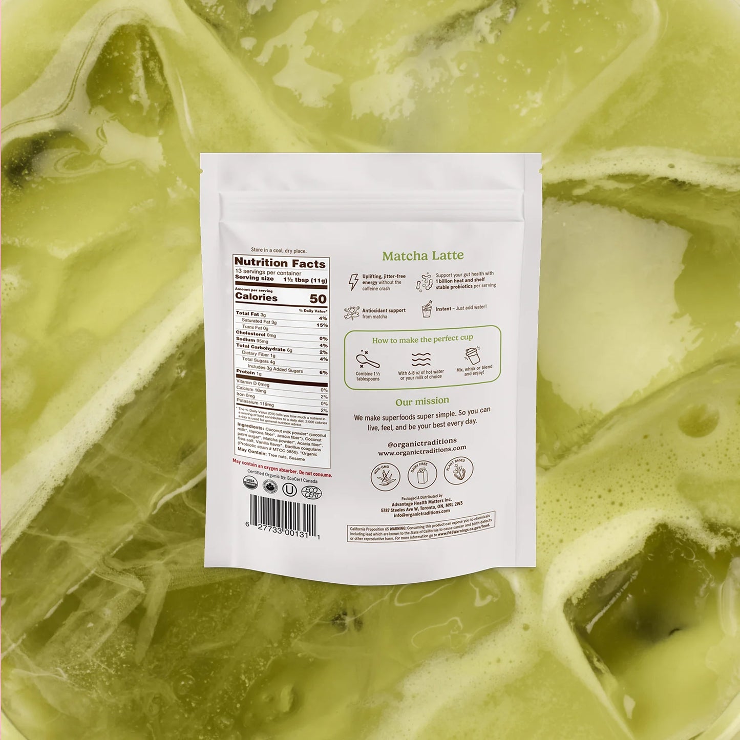Matcha Latte avec Probiotiques - 150g