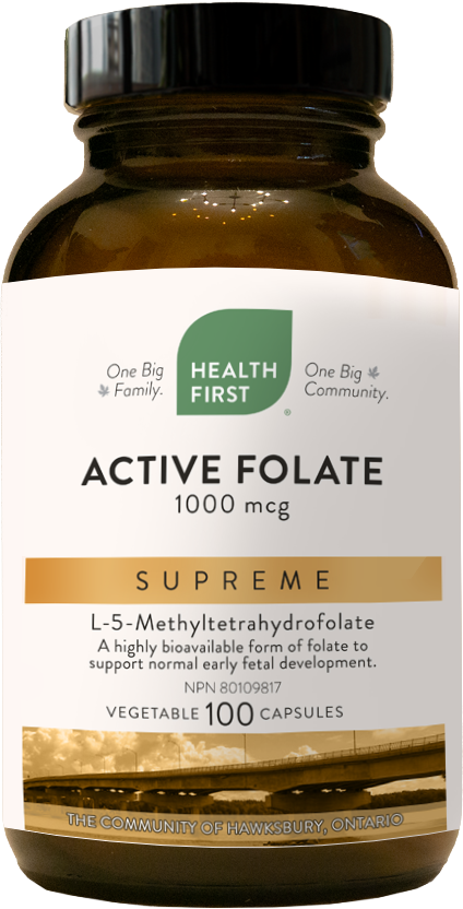Folate Actif 1000mcg - 100 capsules végétales