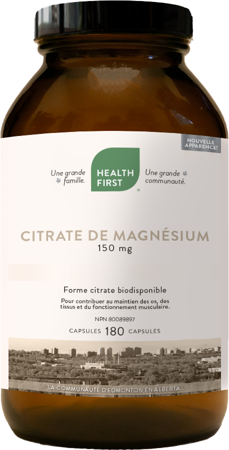 Citrate de Manésium 150mg - 180 Caps