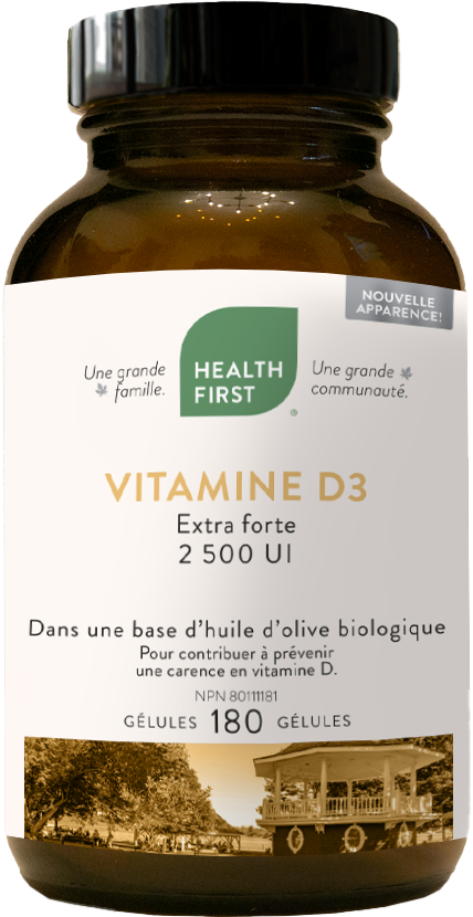 Vitamine D3 - Extra forte 180 gélules 2500UI