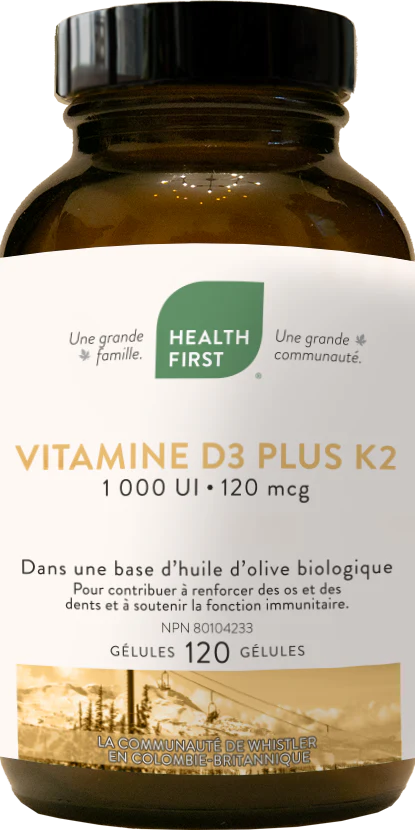 Vitamine D3 - Avec K2 120 gélules