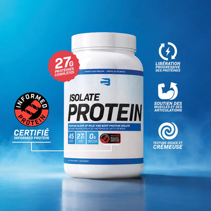Isolate Protein Sans Saveur 3 lb – 27 g de protéines complètes par portion
