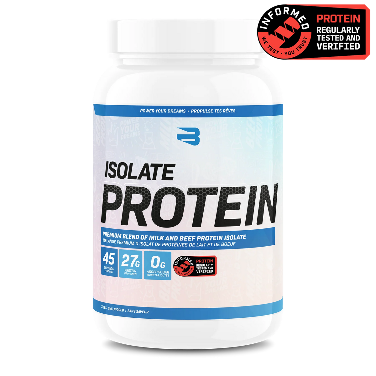 Isolate Protein Sans Saveur 3 lb – soutien musculaire et articulaire