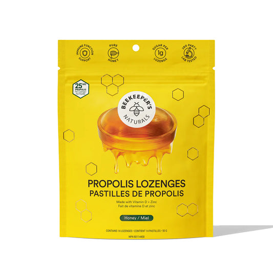 Pastilles de Propolis avec Vitamine D et Zinc - Saveur Miel