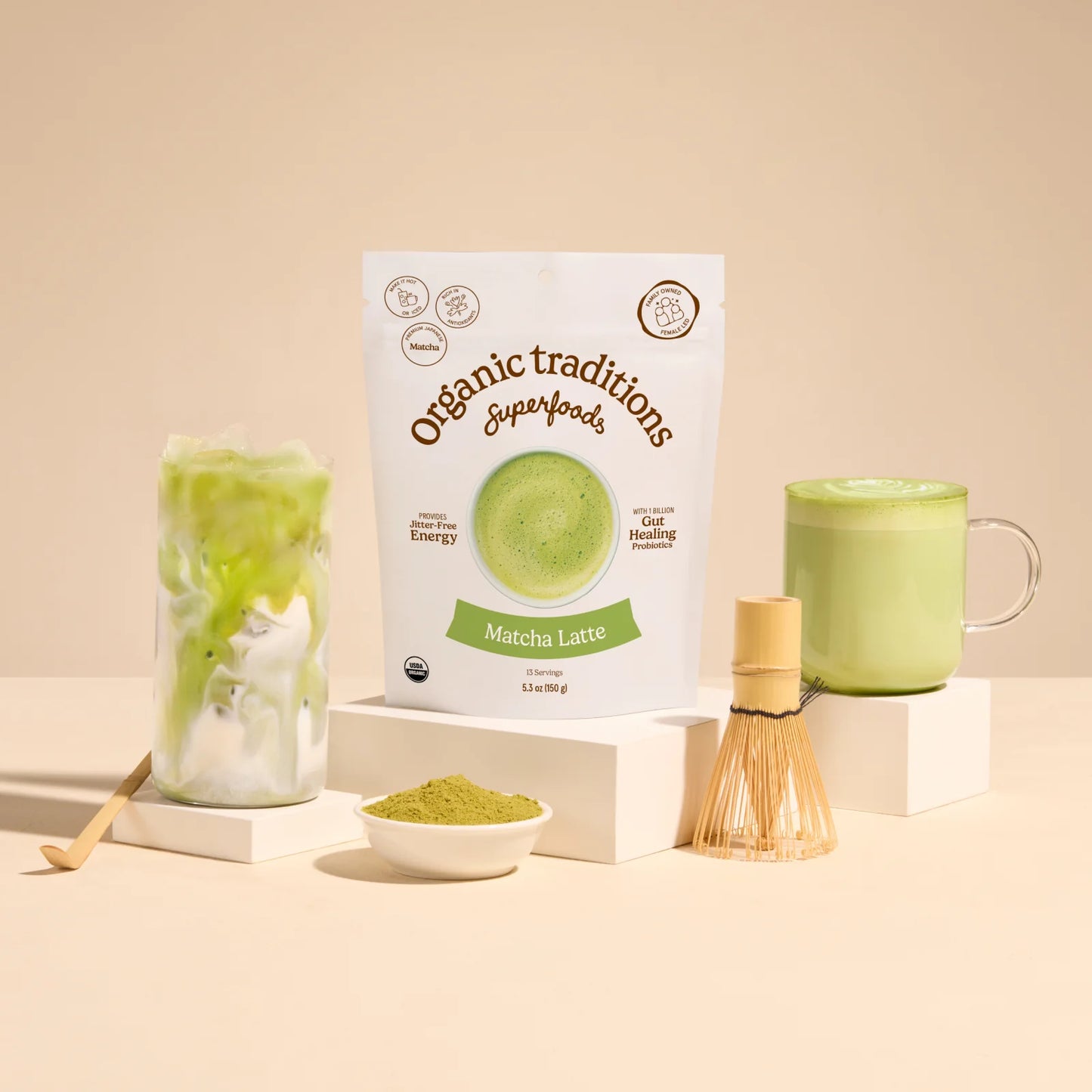 Matcha Latte avec Probiotiques - 150g