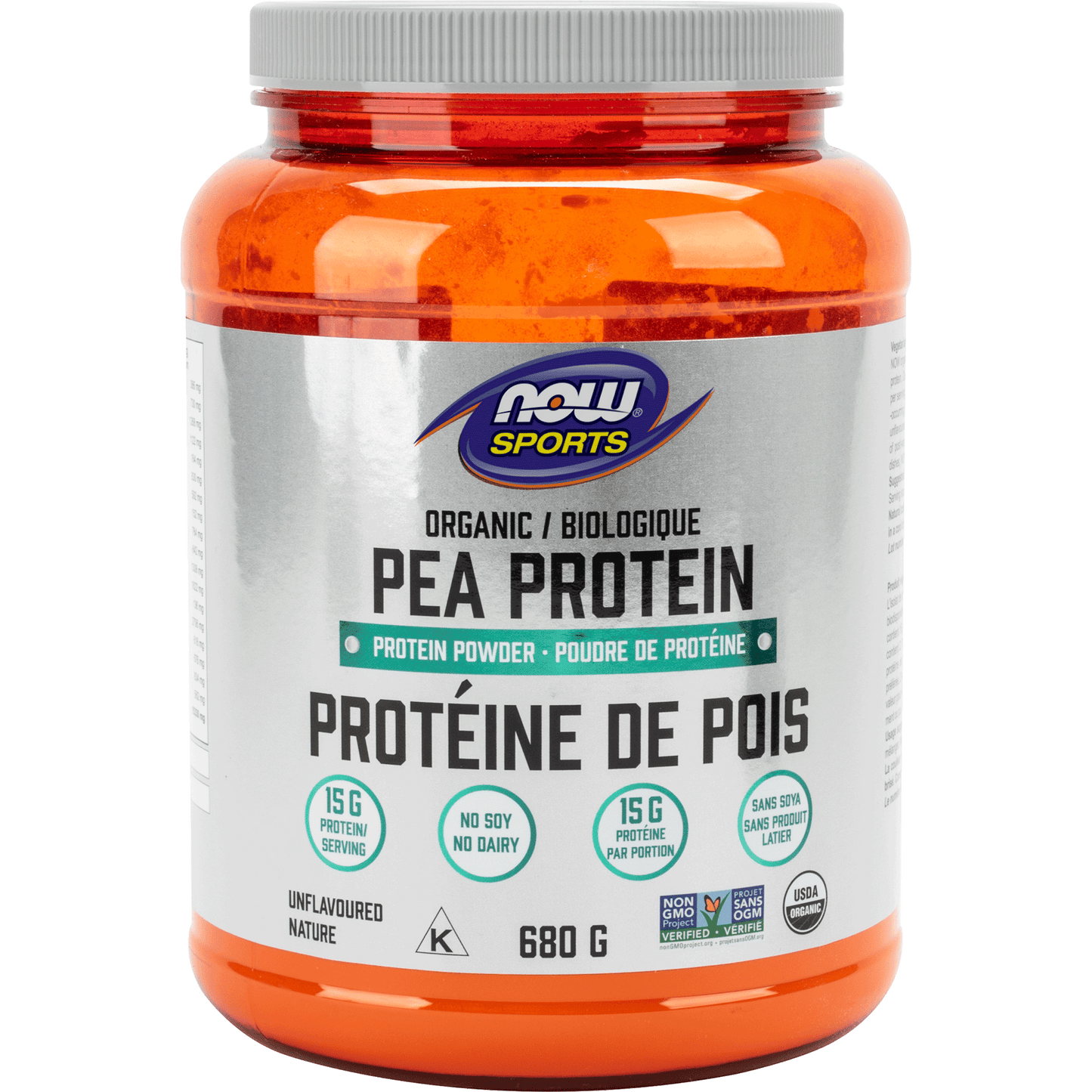 Protéine de Pois Biologique Non Aromatisée - 907g
