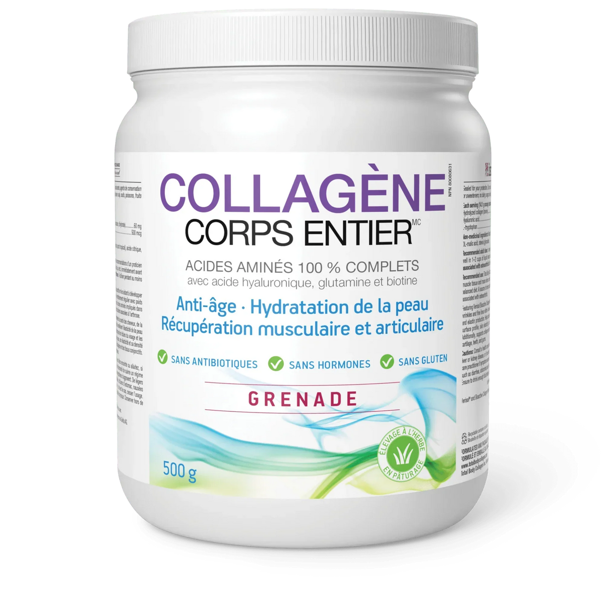 Poudre de collagène Natural Factors saveur Grenade