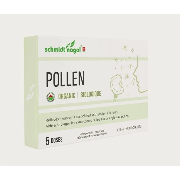 Boîte de 5 doses de remède homéopathique Pollen de Schmidt-Nagel pour le soulagement des allergies