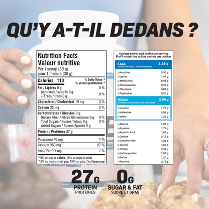 Isolate Protein Sans Saveur 3 lb – faible teneur en lactose et digestion facile