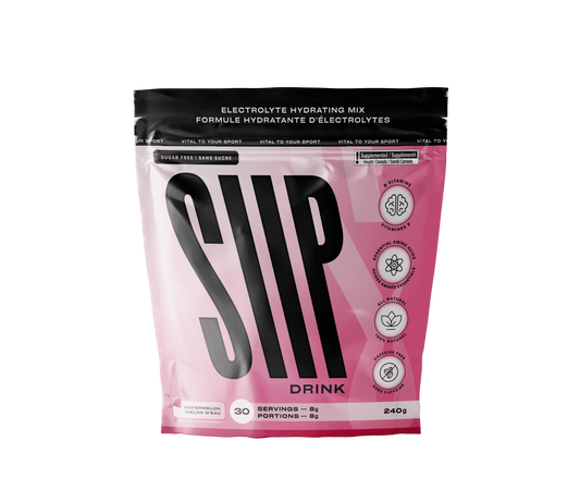 Canette de boisson rafraîchissante Siip Drink saveur pastèque (watermelon), idéale pour une hydratation saine.